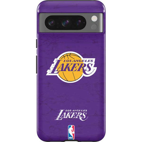 NBA Los Angeles Lakers Purple Primary Logo Google Pixel 8 Pro Impact Case